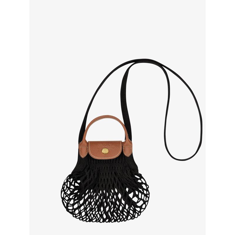 Longchamp Paris Women Le Pliage Filet Cotton Crossbody Bag